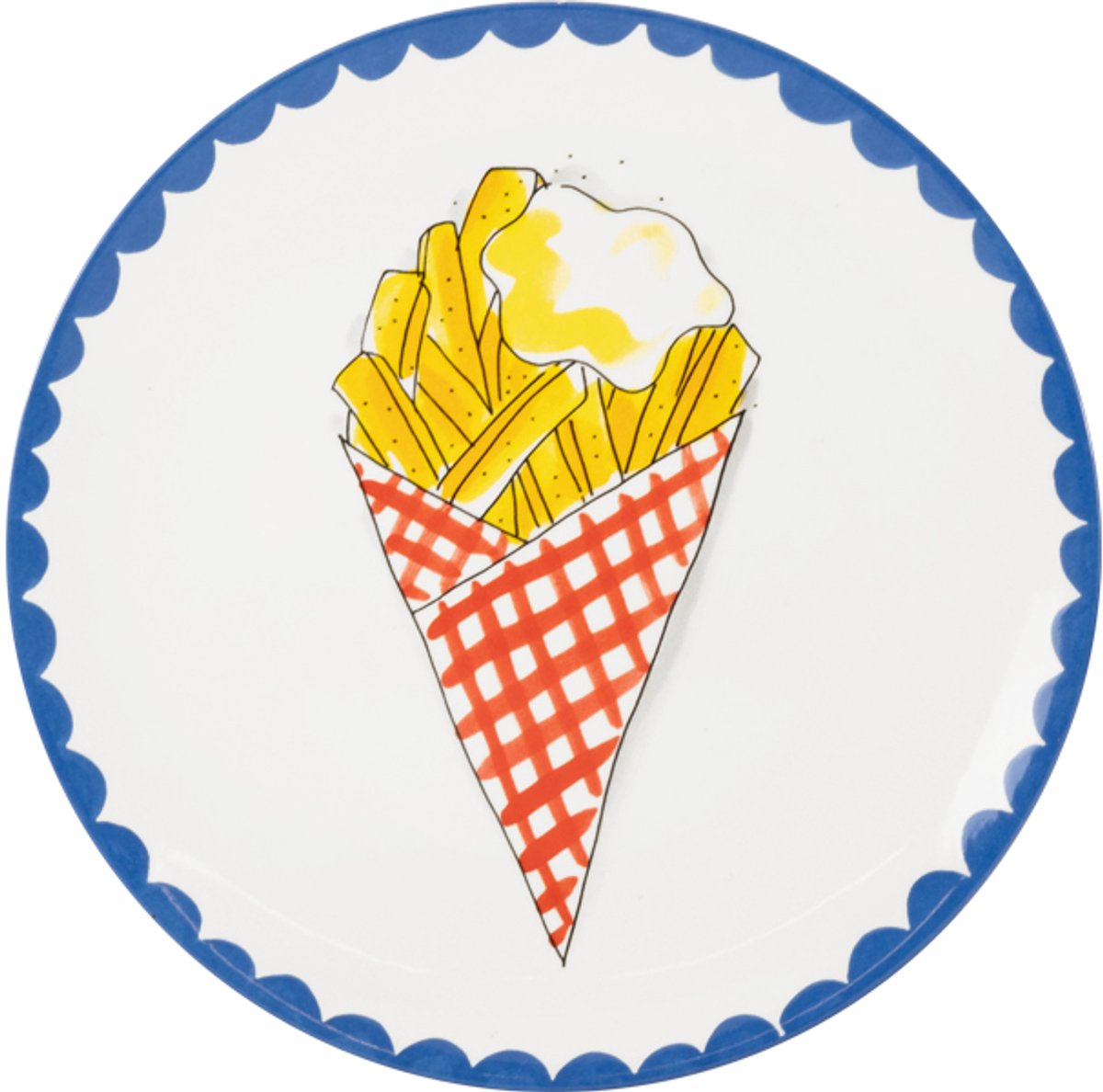 Blondes Amsterdam, jeden Tag: Teller mit 26 cm Pommes