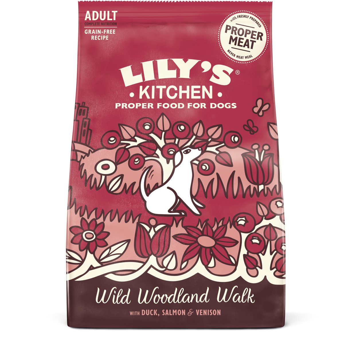 Lilys Küchenhund Erwachsener Entenlachs Wildbrett