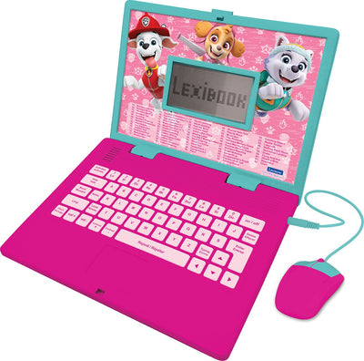 Lexibook ordinateur portable éducatif bilingue la pat patrol girly (fr en)