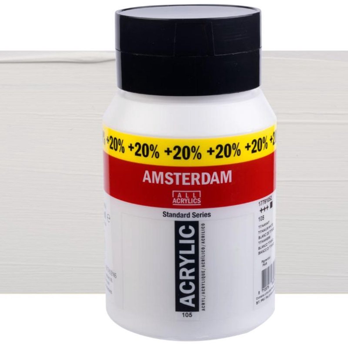 Acrylfarbentopf der Amsterdamer Standardserie 600 ml Titanweiß 105
