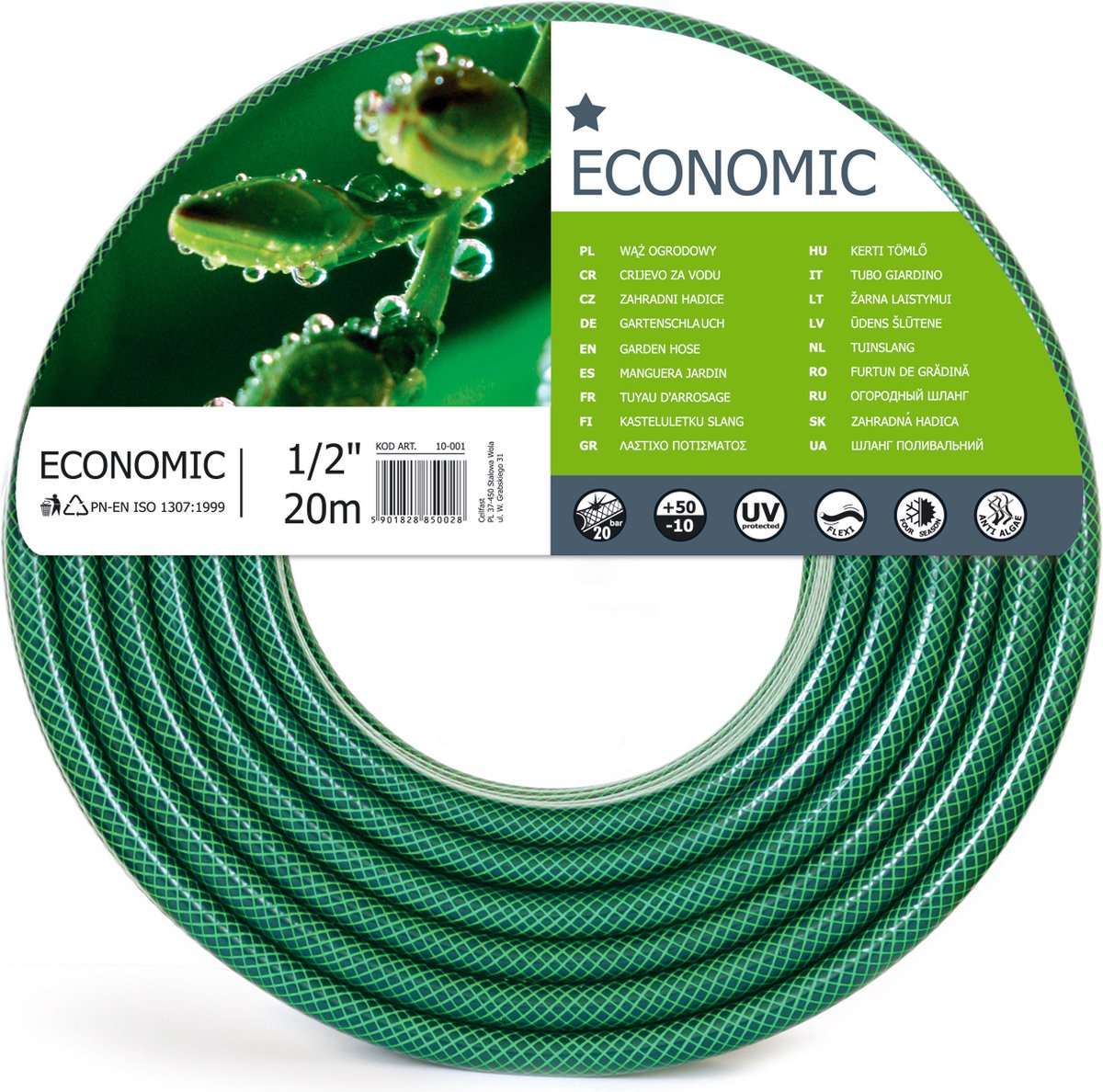 Cellfast Gartenschlauch wirtschaftlich 3 4 Zoll 50 m