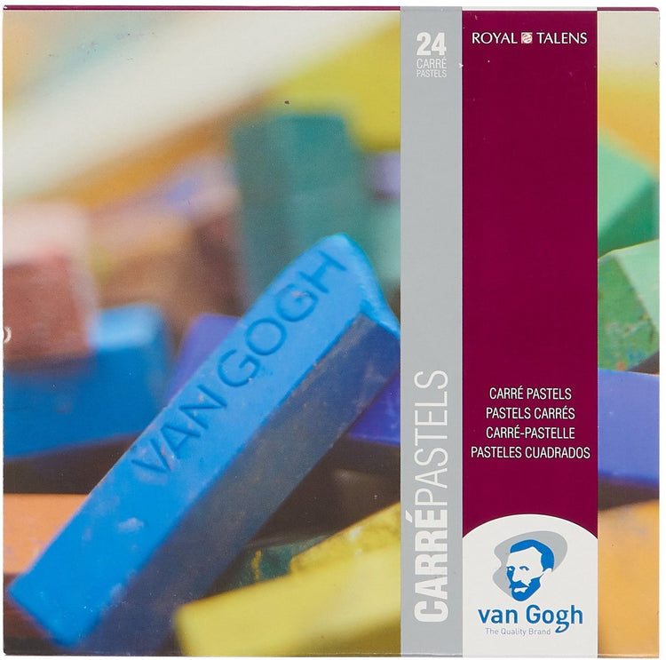 Van Gogh Carre-Pastell-Set, 24 Farben, halbweiche Carre-Pastelle, Pastellkreide
