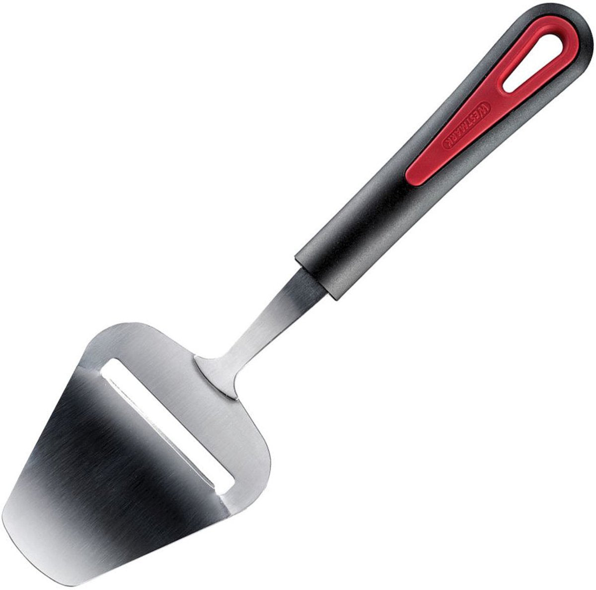 Westmark Küchenutensilien – Käsehobel – Silber Schwarz Rot – Edelstahl und Kunststoff – 24 x 7 cm – Serie Galant
