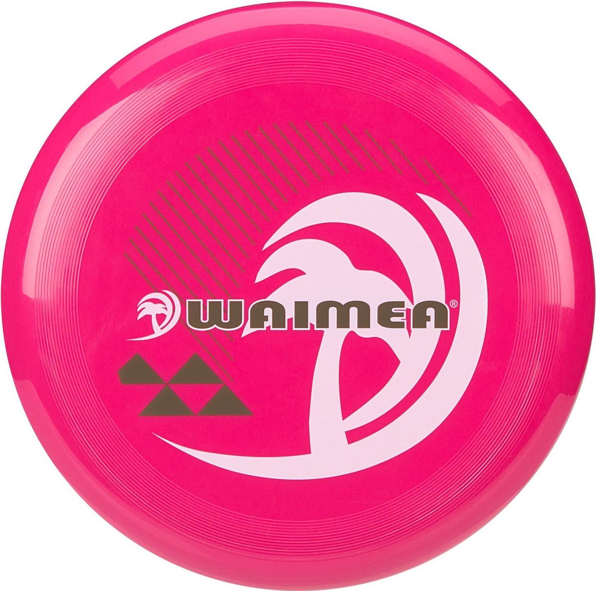 Waimea Frisbee 27 cm – Palmfedern – Fuchsia, Schwarz, Grau