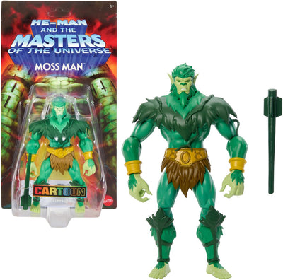 Mattel Masters of the Universe Origins Actionfigur-Cartoon-Kollektion: Moss Man 14 cm große Actionfigur