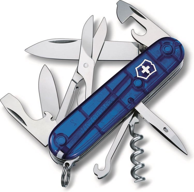 Victorinox Swiss Army Climber Multitool 14 Funktionen transparent blau