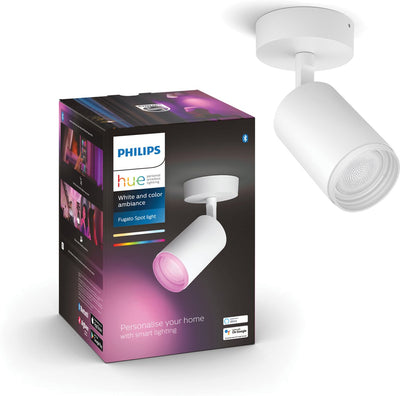 Philips hue fugato Aufbaustrahler – weißes und farbiges Licht – 1-Punkt – weiß