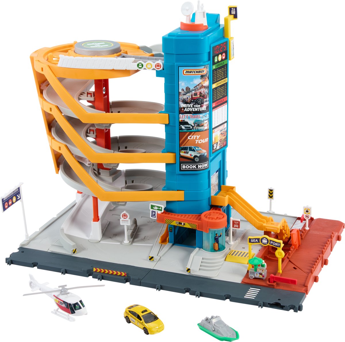 Streichholzschachtel-Transportzentrum – Spielzeuggarage