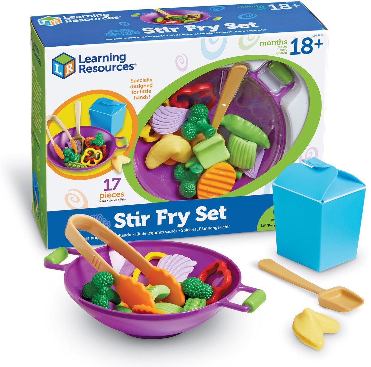 Lernressourcen Spielzeug-Wok-Set – neues Sprossen-Pfannen-Set. - 3+