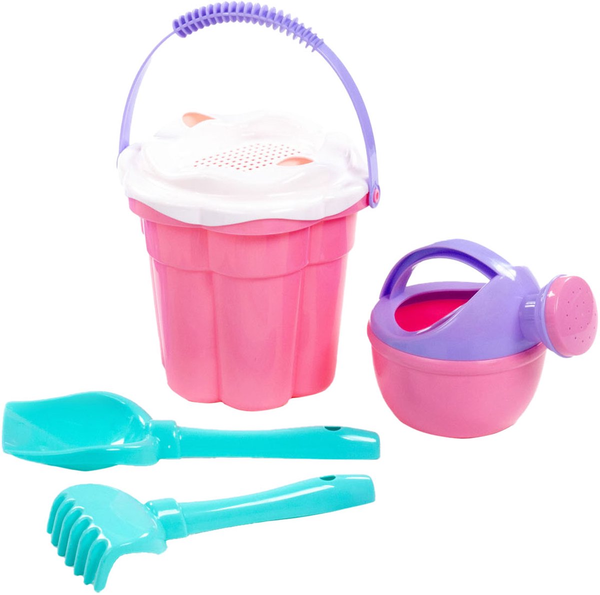 Cavallino Toys Cavallino Classic Bucket Set Pink, 5dlg.