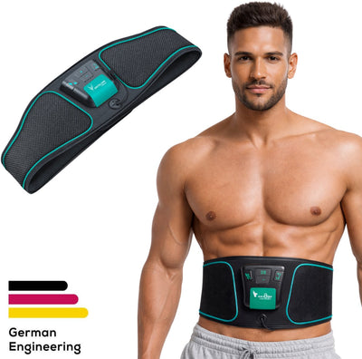 Beurer Antelope Corefit i EMS-Trainer – elektrischer Bauchmuskeltrainer für Muskelaufbau und Fettverbrennung – 9 Programme – einstellbare Intensität – 4 Elektroden – abnehmbare Bedienelemente – für Männer und Frauen – inkl. Batterien - 3 Jahre Garantie