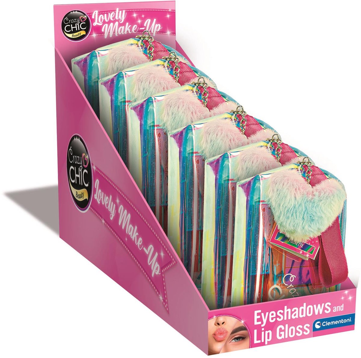 Clementoni Crazy Chic Make-up-Tasche Hart mit Make-up