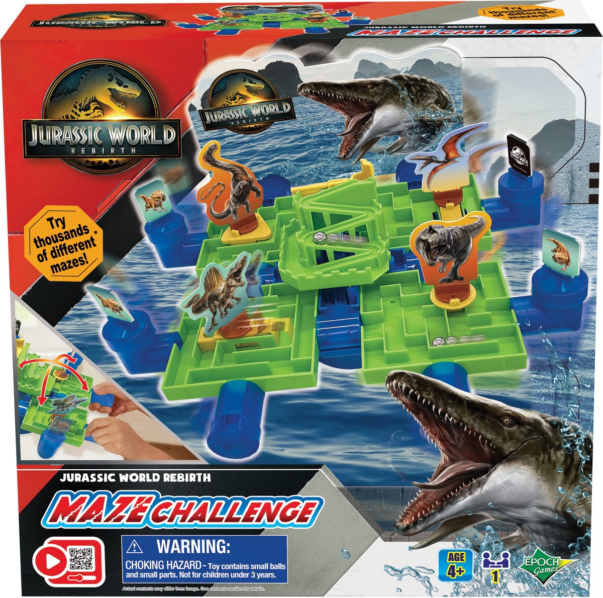 Epoch Games Jurassic World Labyrinth-Spielfilm