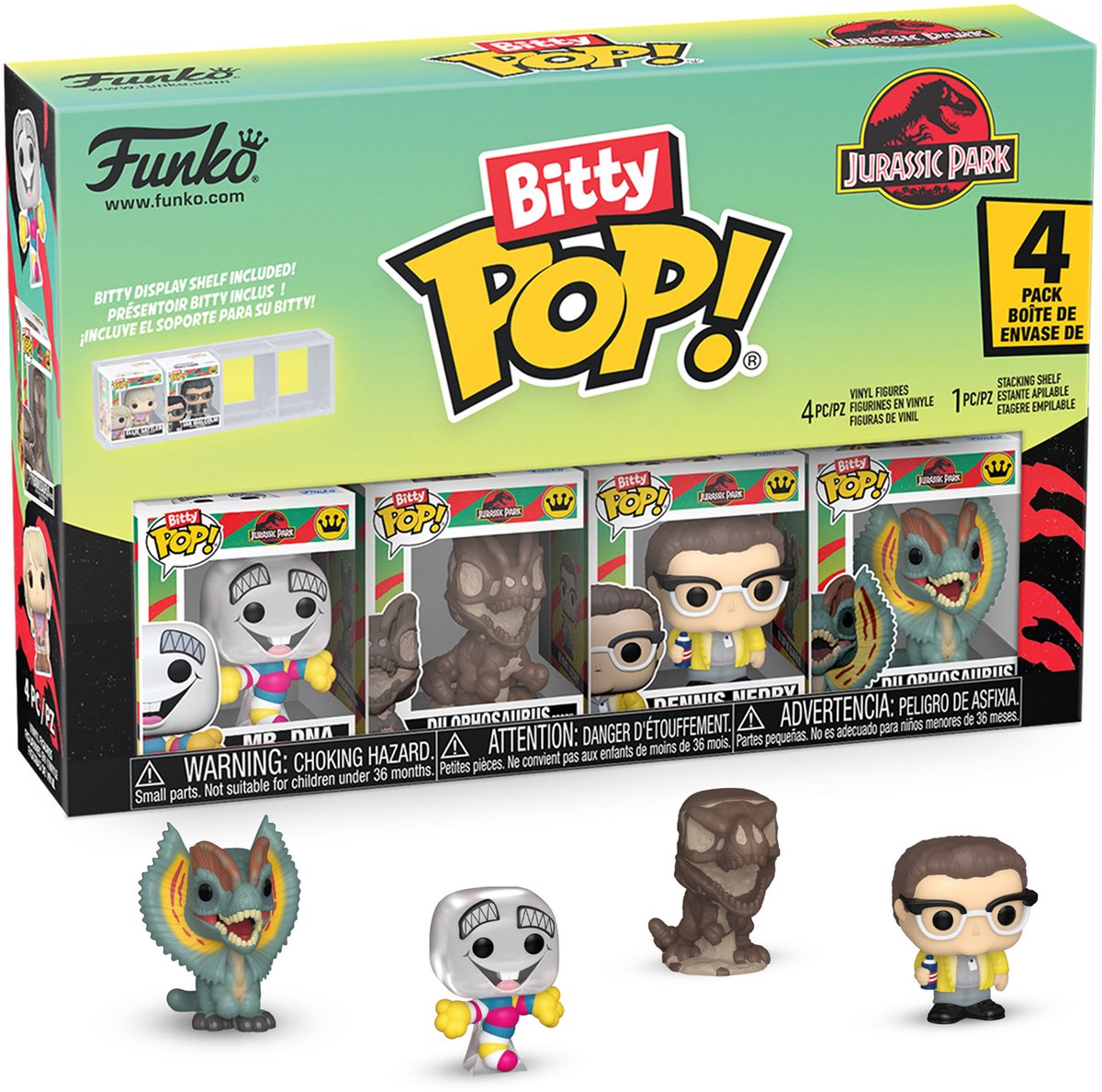 Funko Bitty Pop 4er-Pack: Jurassic Park – Mr. DNA