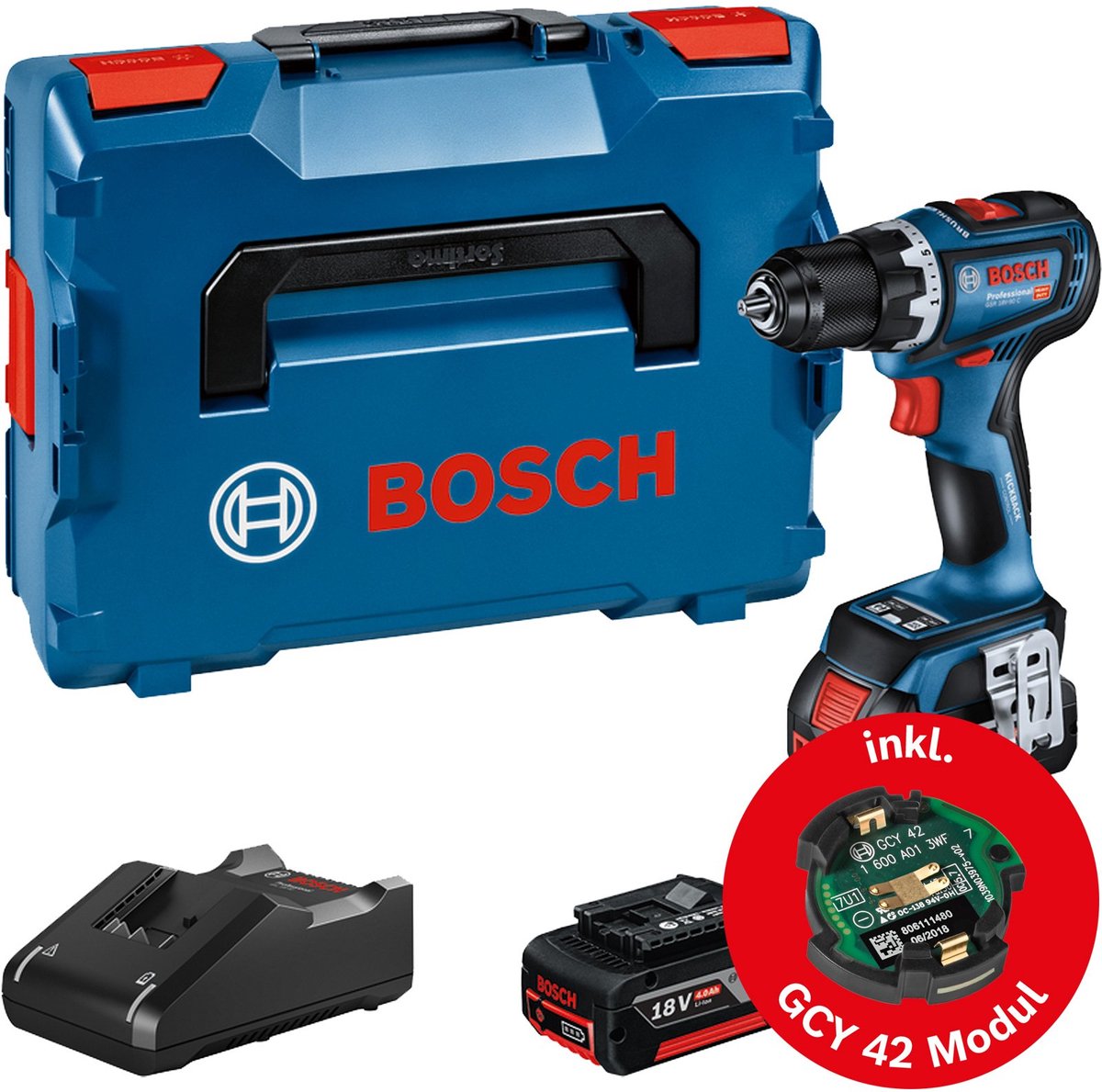 Bosch GSR 18V-90 C - Akku-Bohrschrauber - 2x 18V 5,0Ah Akkus
