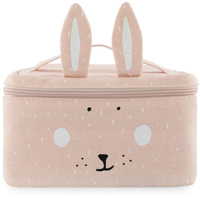 Trixie Lunchpaket - mrs. Hase - Kühltasche für Kinder - mit Namensschild - Thermotasche fürs Mittagessen - Rosa - Hase
