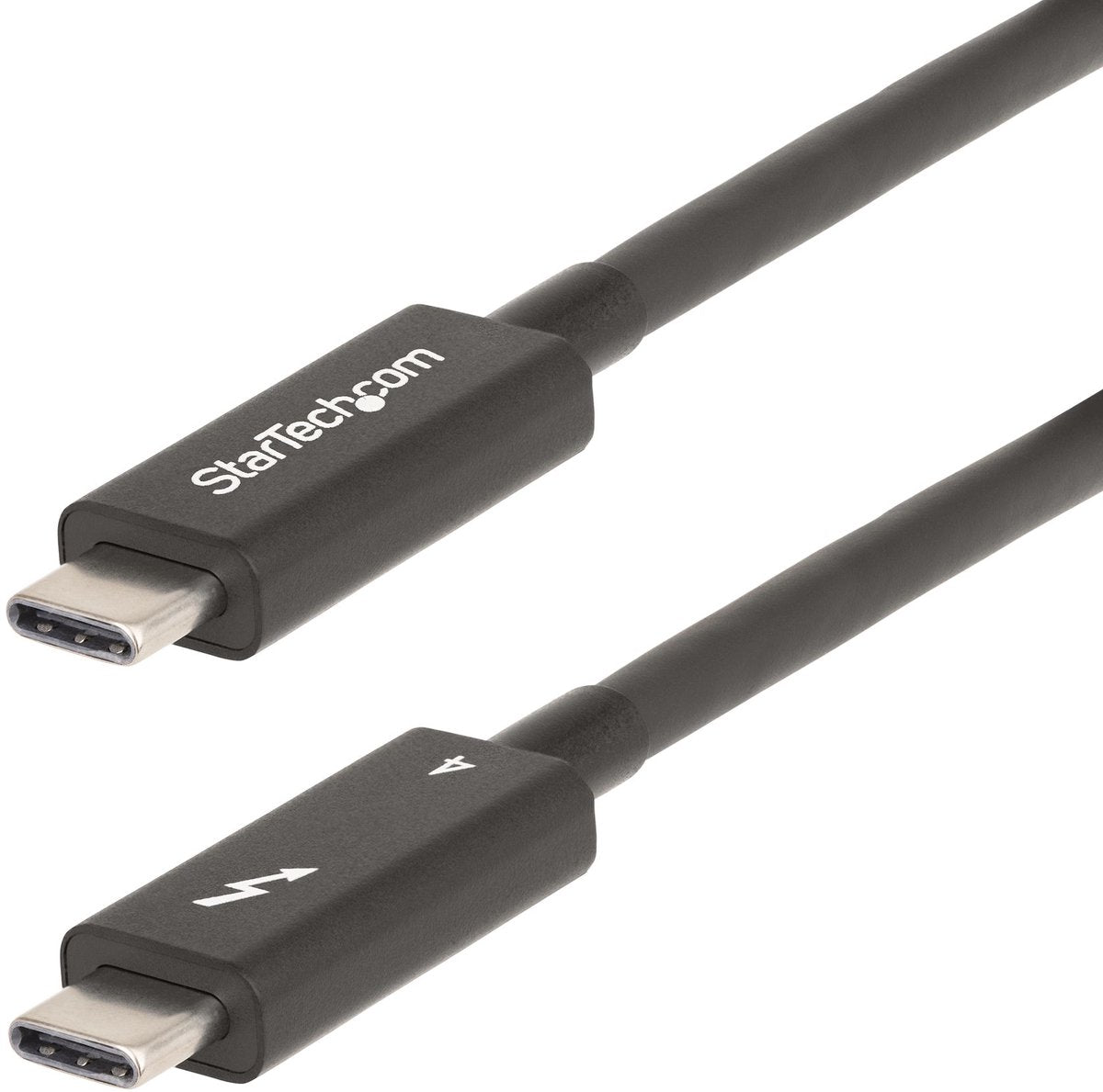 Startechcom startech.com 6 Fuß (2 m) aktives Thunderbolt 4-Kabel, 40 Gbit/s, 100 W PD, 4K8K, Intel-zertifiziert, kompatibel mit Thunderbolt 3USB 3.2DisplayPort (A40G2MB-TB4-Kabel) – USB-Kabel