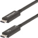 Startechcom startech.com 6 Fuß (2 m) aktives Thunderbolt 4-Kabel, 40 Gbit/s, 100 W PD, 4K8K, Intel-zertifiziert, kompatibel mit Thunderbolt 3USB 3.2DisplayPort (A40G2MB-TB4-Kabel) – USB-Kabel