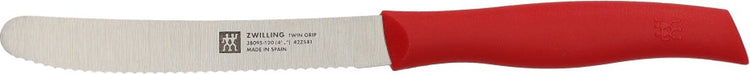 Zwilling Twin Grip Red Messer Universal Wellenschliff 12 cm 38095-121