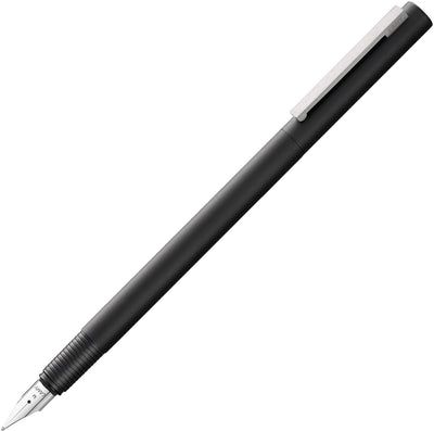 Lamy CP1 056 Füllfederhalter | mattschwarze Farbe | Edelstahlfeder ef | inklusive T10 blauer Tintenpatrone