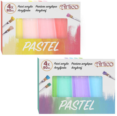 Acrylfarbe Pastell, 4dlg.