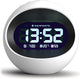Bennies Fifties Newgate Center of the Earth LCD-Wecker – weiß