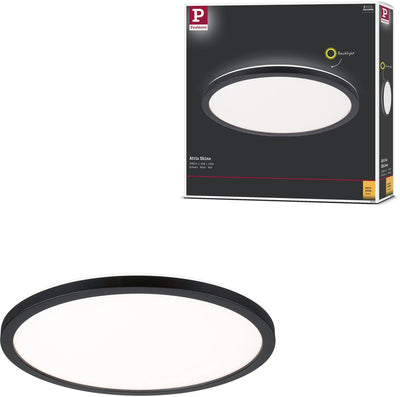 Paulmann LED Panel Atria Shine Hintergrundbeleuchtung rund 293 mm 16W 1600lm 3000K Schwarz