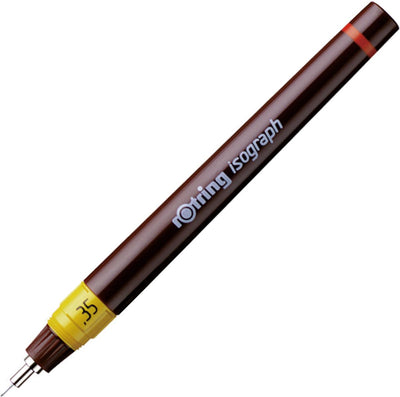 Rotring Isograph technischer Zeichenstift | 0,35 mm | nachfüllbarer Fineliner