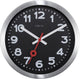 Nexttime Station – Wanduhr Tischuhr – 19 cm – Aluminium – Schwarz