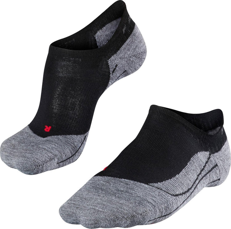 Falke TK5 Invisible Anti-Blister Wandersocken aus dünnem Woll-Funktionsmaterial Damen Schwarz - Größe 41-42