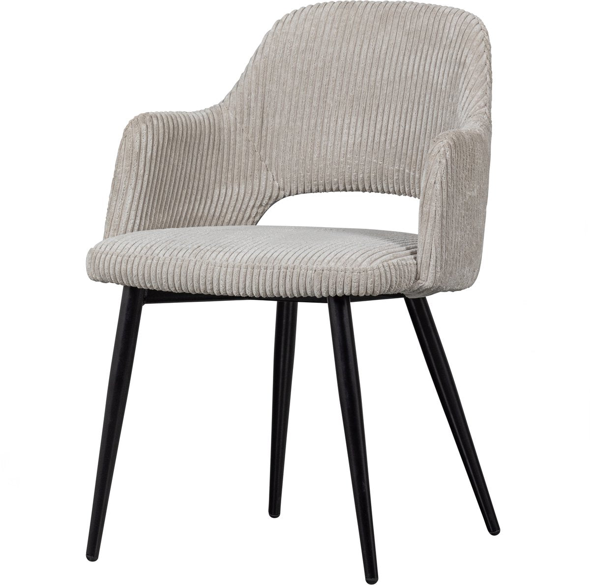 Woood Ferdy Esszimmerstuhl – Polyester – Perlmutt – 82 x 56 x 58