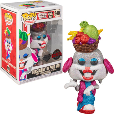 Funko-Pop! Animation Bugs in Fruit Hat Diamond 840 Bugs Bunny Looney Tunes exklusiv