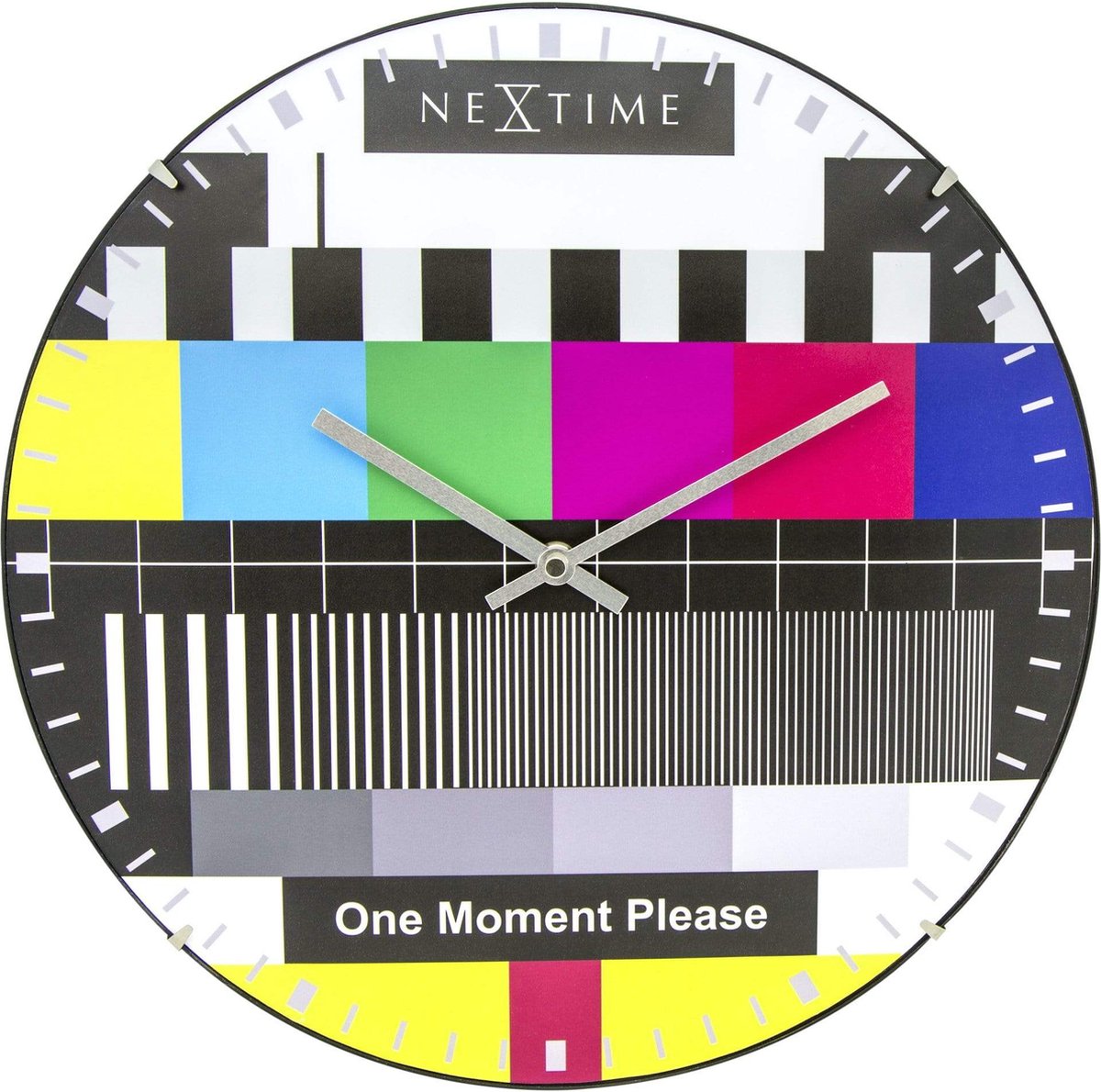 NÄCHSTEMIME NEXTIME NESTIME NE-3162 Glaswand Clock Testpage Dome 35 cm