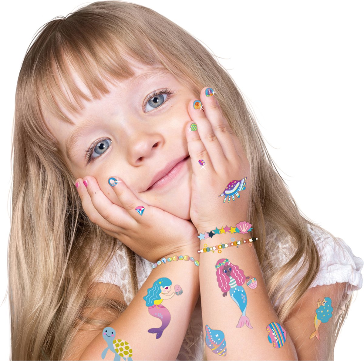 Avenir Nagelaufkleber und Tattoos – Meerjungfrau – 260+ Teile – leicht entfernbar – 3 Jahre