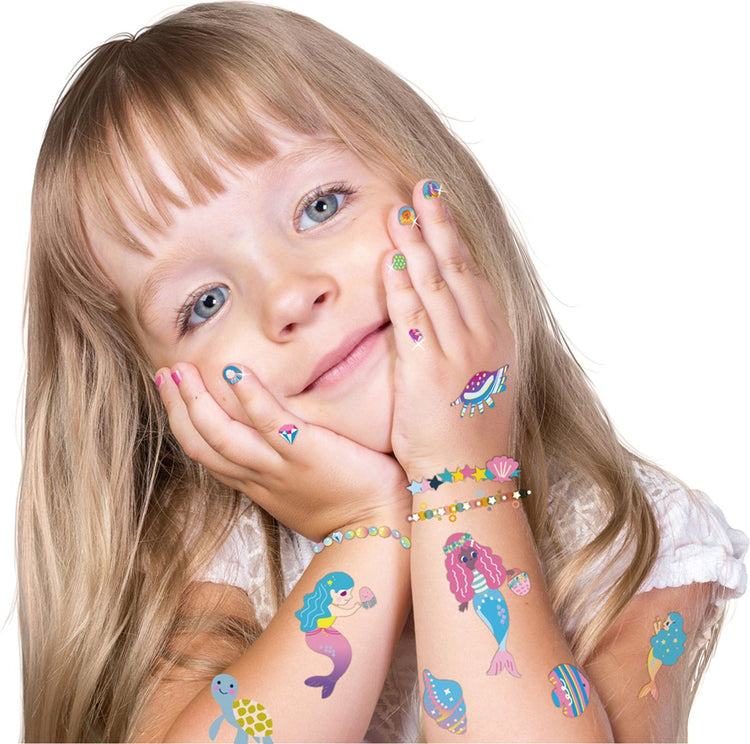 Avenir Nagelaufkleber und Tattoos – Meerjungfrau – 260+ Teile – leicht entfernbar – 3 Jahre