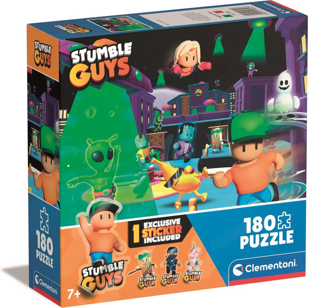 Clementoni - Kinderpuzzle - 180 Teile - Stumble Guys - Puzzle ab 7 Jahren