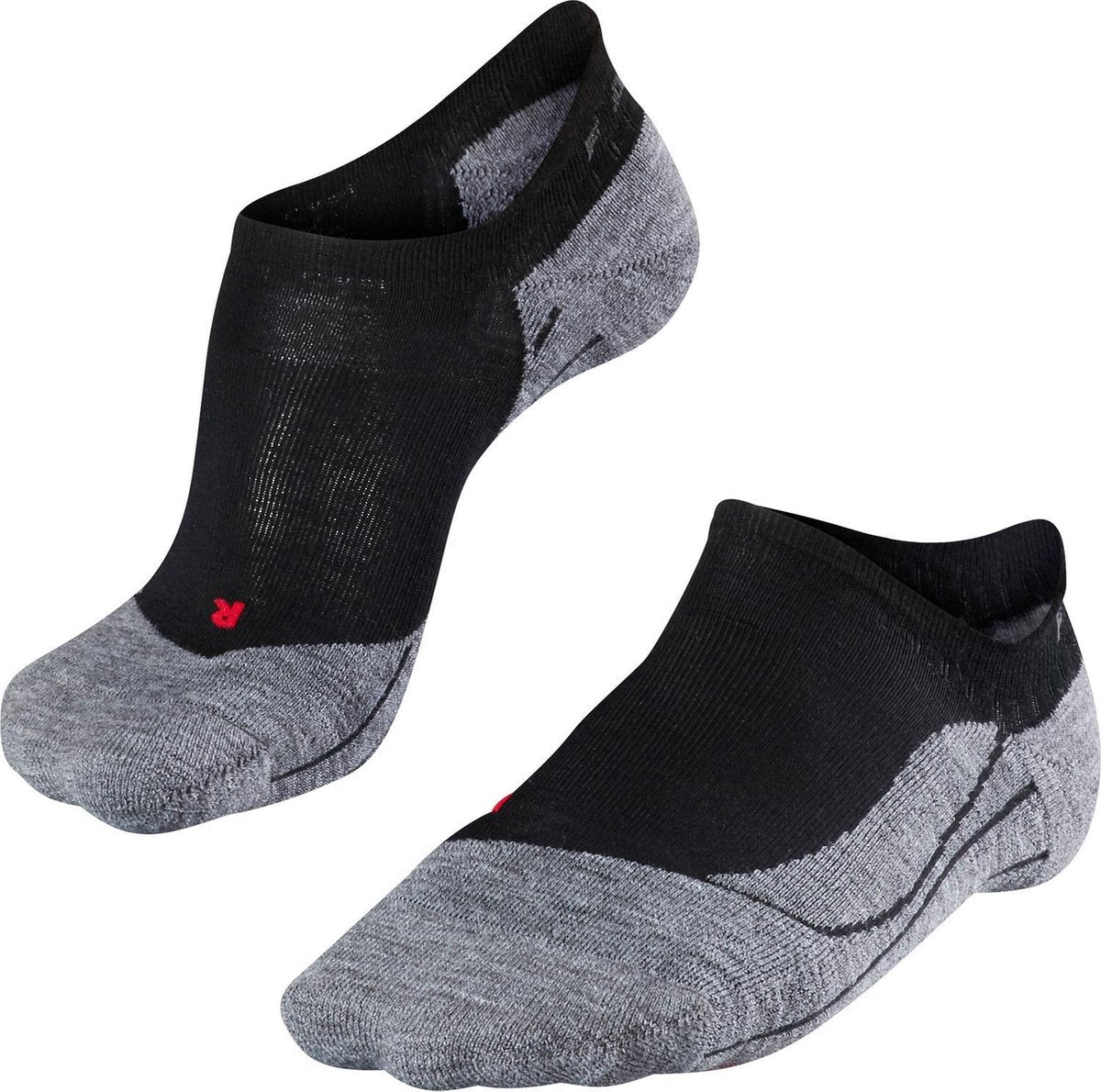 Falke TK5 Invisible Anti-Blister Wandersocken aus dünnem Woll-Funktionsmaterial Damen Schwarz - Größe 37-38