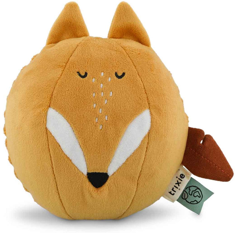 Trixie Klangkugel Mr. Fuchs - Spielzeug für Baby - erstes Spielzeug - Mutterschaftsgeschenk - orange