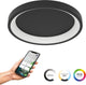 Eglo connect.z loretello-z smarte Deckenleuchte – LED – ø 35 cm – Schwarz und Weiß – einstellbares RGB-Weißlicht – dimmbar – ZigBee