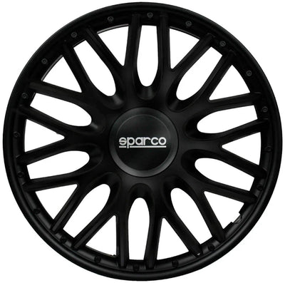 Sparco Radkappen Roma – 15 Zoll – Schwarz – Set mit 4 Stück