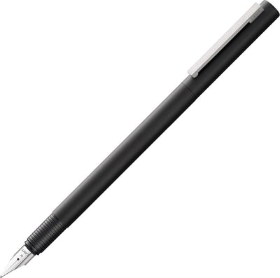 Lamy CP1 056 Füllfederhalter | mattschwarzer Lack | polierte Stahlfeder b | Federbelasteter Edelstahlclip