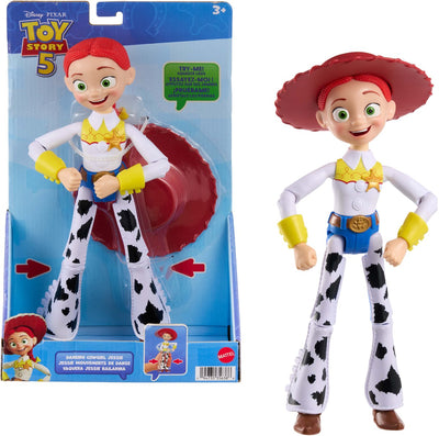 Mattel Disney und Pixar Toy Story 5 große Jessie-Figur 30 cm – bewegliches Spielzeug tanzendes Cowgirl