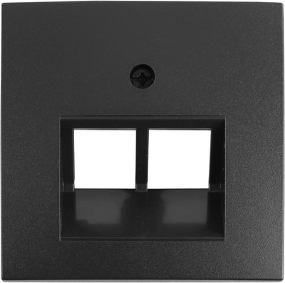 Zentralplatte Berker S1 - Telefondaten - 2 x 8-polig - Anthrazit