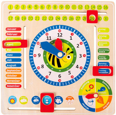 Kleine Fußhölzer Kalender Uhr Jahreszeiten bei (Deutsch)