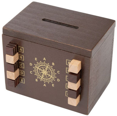 Philos Puzzle-Geheimbox, Schlosser-Spardose und Puzzle-Box aus Holz.
