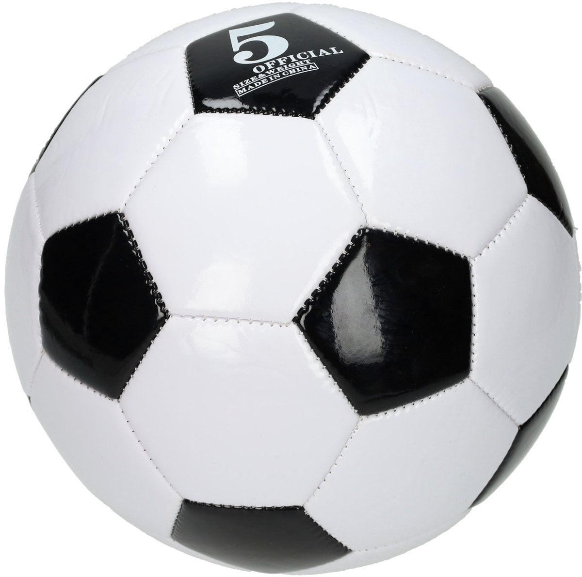 Fußballschwarz und Weiß