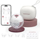Momcozy m5 smart – Freisprech-Milchpumpe – 1 Stück – elektrisch – geräuschlos kompakt – mit Brusthauben-Einsätzen – weiß rot