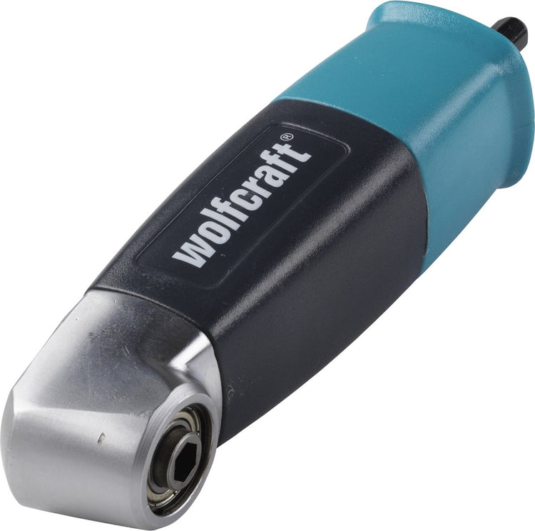 Wolfcraft - rechtwinkliger Bithalter - rechtwinkliges Bohrfutter - Winkelantrieb - Bohren und Schrauben im Winkel von 90 Grad - 4688000
