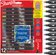 Sharpie Kreativmarker Acrylfarbenmarker | runde Spitze | wasserbasierte Farbmarker | Tinte verläuft nicht und ist für die meisten Oberflächen geeignet | verschiedene Farben | 12 Stück