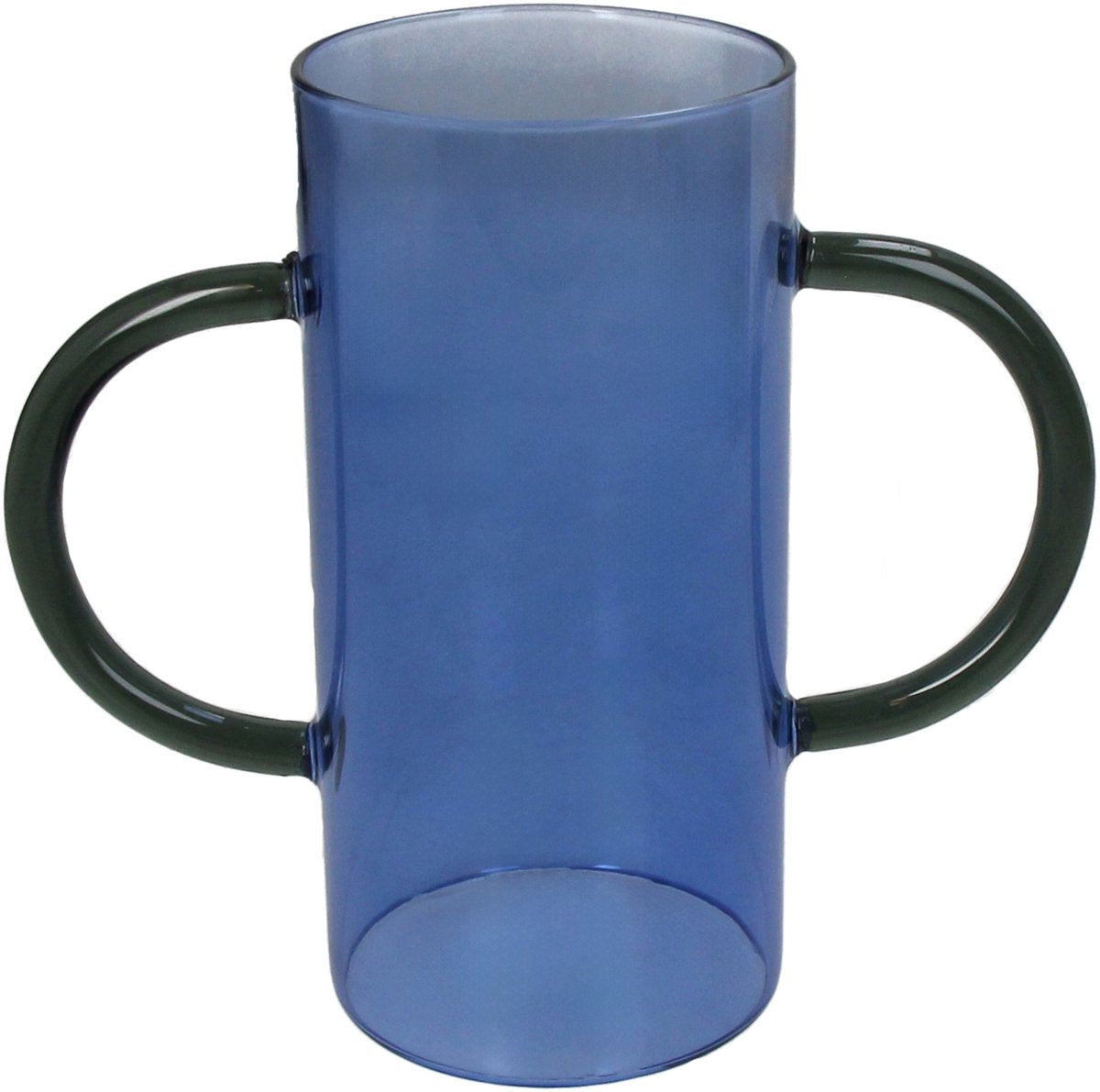 HD Collection Vase Glas blau 19,5x8,5x17,5cm